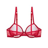 Sexy ungefütterter, Ultra-dünner, Durchsichtiger Netz-BH, ungefüttert,...