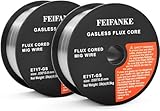 FEIFANKE Fülldraht Ohne Gas 0.8MM, 2KG - E71T-GS Universal Schweißdraht MIG...