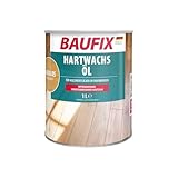 BAUFIX Hartwachs-Öl farblos, seidenmatt, 1 Liter, Holzpflege, Hartwachsöl,...