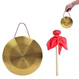 Hand Gong Becken, Gong mit Schlägel, Messing Gong, Gong mit Trommelschlägel,...