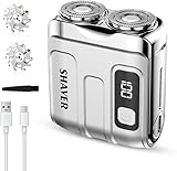 Mini Rasierer Herren Elektrisch, Tragbar Magnetisch Elektrorasierer Herren USB...