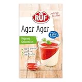 RUF Agar Agar Pulver, veganes Geliermittel, pflanzliche Gelatine für...