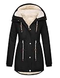 TOMEEK Damen Winterjacke Winter Warm Wintermantel Damen Lang Winterparka mit...