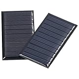 2 Stück 5 V 50 MA Mini-Solarzellen, Wetterfeste Polykristalline Solarzellen 60...