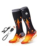 KEMIMOTO Beheizbare Socken mit Fernbedienung, 2600mAh*2 Beheizte Socken,...