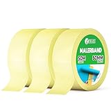 V1 TRADE Malerkrepp 50mm x 50m 3 Stück – Kreppband Für Malerarbeiten –...