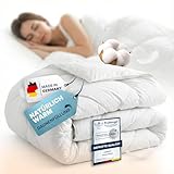 Bettdecke 135x200 - Federbettdecke Winterdecke mit Daunen & Federn - Extra Warm...