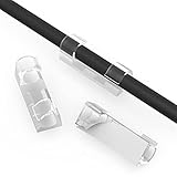 URAQT Kabelclips, 40 Stück Kabelhalter mit Starken Selbstklebend Pads...
