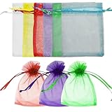 vaolmlop 60 Stück 7 * 9 cm Geschenk Hochzeit Säckchen,Organza Beutel Mit...