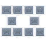Faber-Castell 127220 - Knetradiergummi Art Eraser, grau (Grau | 10er Pack)