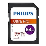 Philips Ultra Pro SDXC Card 64 GB UHS-I U3, Lesegeschwindigkeit bis zu 100 MB/s,...