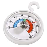 Xavax Analoges Thermometer zum Aufhängen im Kühlschrank, Gefrierschrank,...