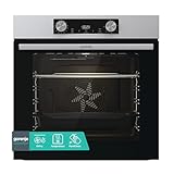 Gorenje BOP6737E02XK Einbaubackofen, 77 Liter, 60CM, Heißluft, EcoClean-Email,...