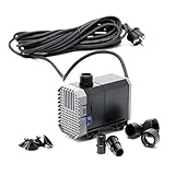 SunSun CHJ-900-10 Teichpumpe 900l/h 20W, als Filter- oder Bachlaufpumpe,...