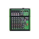 D Debra DI-6UX-Serie Professioneller Mixer Audio mit 99 DSP Digitaleffekten USB...