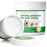 CJXHJY 150 Stück Augenpads Hund, Augenwischtücher für Hunde, Augenpflege Hund...