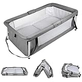 homewell Baby Reisebett, faltbares Baby Reisebett inkl. Matratze, Portable...