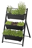 Maximex Vertikales Hochbeet 3 Etagen, Verstellbarer Neigungswinkel, 3...