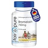 Fair & Pure® - Bromelain hochdosiert 750mg - 90 DRcaps - vegan - hochdosiert -...