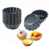 Comius Sharp Muffin Form, 12 Stück Mini Tarteform aus Kohlenstoffstahl,...