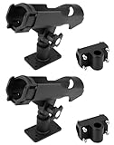 QWORK® 2 Stück Boot Kajak Angelrutenhalter Bootsrutenhalter - 360 Grad...
