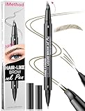 iMethod Curved Microblading Augenbrauenstift - Eyebrow Pencil 2-in-1 Dual-Ended...