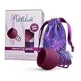 Merula Cup galaxy (violett) - One size Menstruationstasse aus medizinischem...