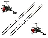Welsrute 2 x Waller Rute 3 Meter 200g + Rolle BM 7000 mit Schnur (Fischrute...