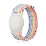 Nylon Airtag Armband Kinder, AirTags Weiche Silikon-Uhrenarmbänder,...