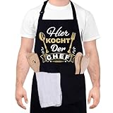 Livdouyu Lustige Kochschürze für Männer, Grillschürze für Männer HIER...