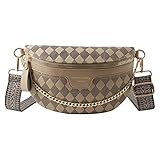 GSenhui Bauchtasche Damen Stylisch, Crossbody Bag Damen Breiter Gurt, Kleine...