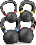 HQ Germany® Powdercoat Kettlebell | Vollguss | 2-32kg | Starter-Sets | ±2,0%...