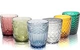 Vessyn Trinkgläser Set 6 teiliges Gläser Set für 6 Personen aus Glas,...