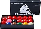 PowerGlide 17 Ball Snooker Set | Tournament | 1 7/8' / 47.5mm Diameter | 10 Reds...