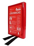 EXDINGER Feuerlöschdecke 100x100 cm in Kunststoffbox gemäß DIN EN 1869:2001...
