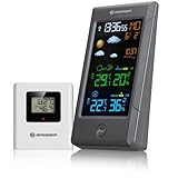 Bresser Wetterstation Funk mit Außensensor ClimateTemp NBF, DCF-Funkuhr, innen...