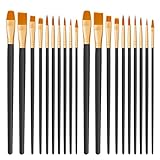 CNMTCCO Pinsel Set, 20Stück Hochwertige Pinsel mit Holzgriffen, Premium Nylon...