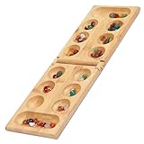 Steinchenspiel Lernspielzeug, Kala-ha Spiel,Mancala Brettspiel mit...
