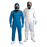 Xtreme SMS Overall Einweg Schutzanzug Blau Größe XL mit elastischen...