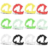 Ouligay 12 Stück Vampir Zähne Kunststoff Vampirzähne Glühen In Der Dunklen...