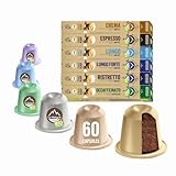 Kaffee Geniesser Set BIO - 60 Kaffeekapseln - Nespresso kompatibel - La Natura...