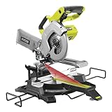 RYOBI 18V ONE+ Akku Kapp-/Gehrungssäge R18MS216-0 (Kappsäge mit Zugfunktion,...