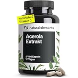 Acerola Extrakt mit Vitamin C – hochdosiert, vegan – 180 Kapseln für 6...