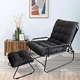 OVLRIJP Loungesessel Outdoor, Balkonsessel Liegestuhl Gartenliege, Relaxsessel...