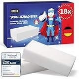 BROX® Schmutzradierer – 18 Schwämme – Radierschwamm für Haushalt, Schuhe...