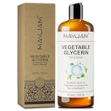 MAYJAM Pflanzliches Glycerin 473ML, Trägeröl Rein und Natürlich für Haut,...