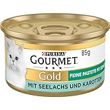 Gourmet PURINA GOURMET Gold Feine Pastete mit Gemüse Katzenfutter nass, mit...