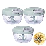 5-Sekunden-Zerkleinerer ohne Strom | Zwiebelschneider Manuell Gemüseschneider,...