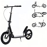 XXL Big Wheel Scooter Kinder City Roller mit Handbremse und Bremse Klappbarer...