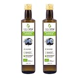 Schwarzkümmelöl bio kaltgepresst 1L (2x 500 ml) - 100% rein, vegan - Black...